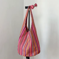 boho hippie bag red