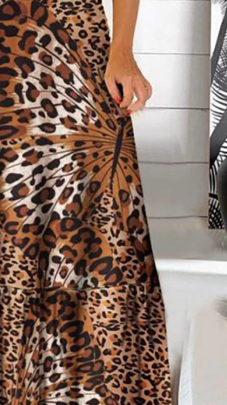 boho leopard dress