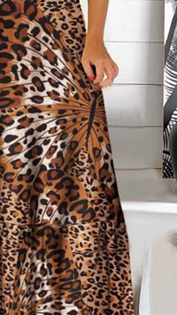 boho leopard dress