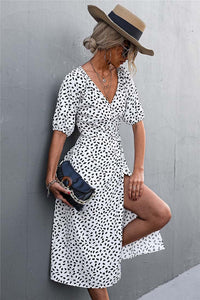  boho midi wrap dress