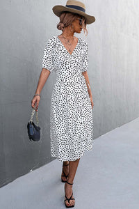  boho midi wrap dress