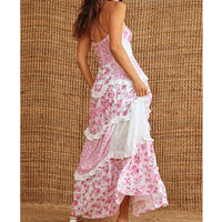 boho patchwork maxi dress
