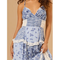 boho patchwork maxi dress