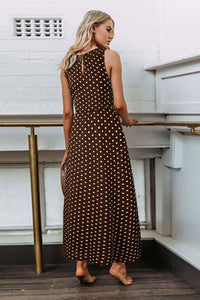 boho polka dot dress