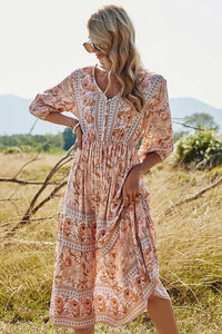 boho spring maxi dress