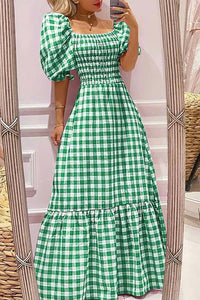 boho square neck dress1