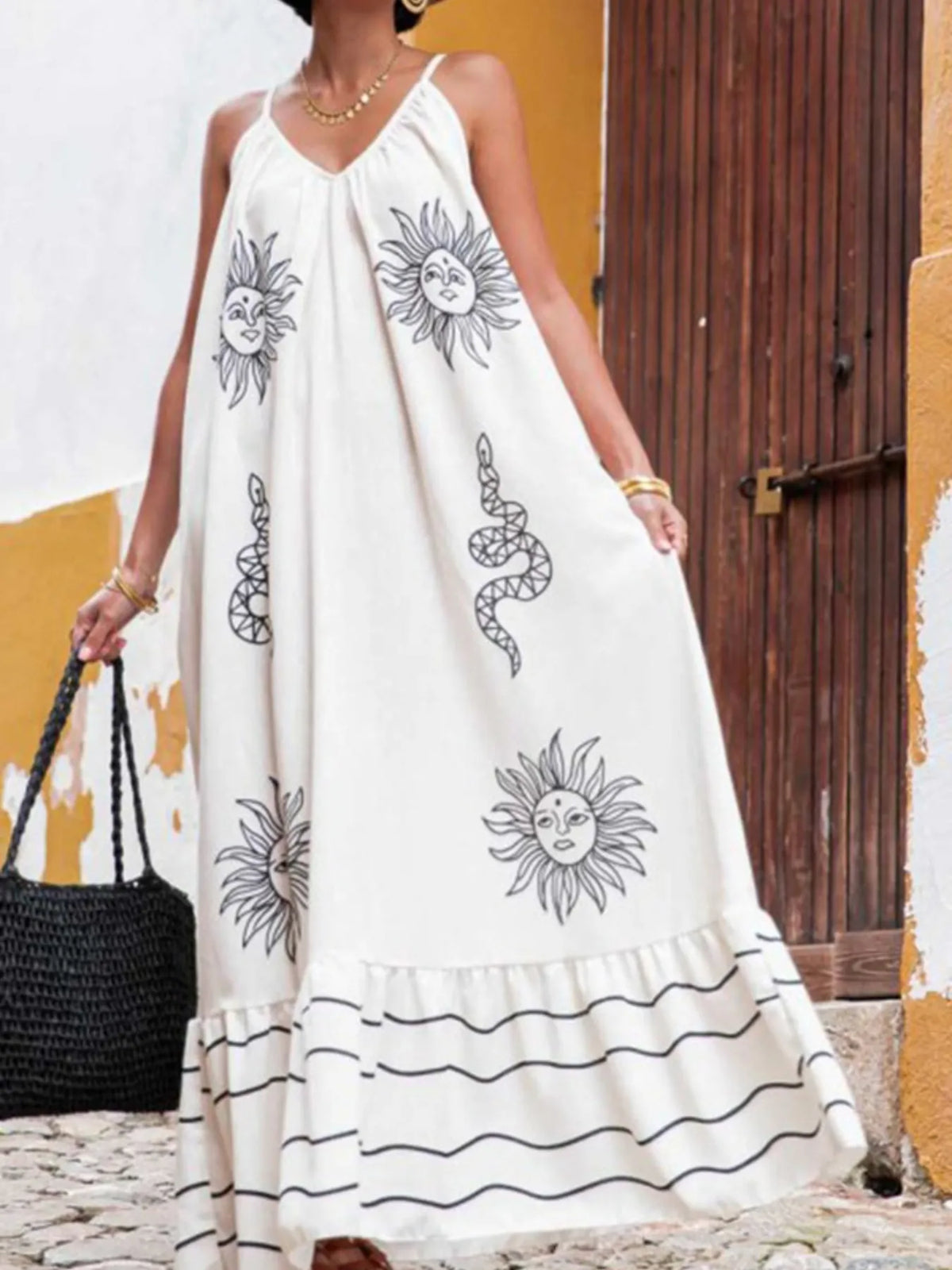 boho sundress maxi