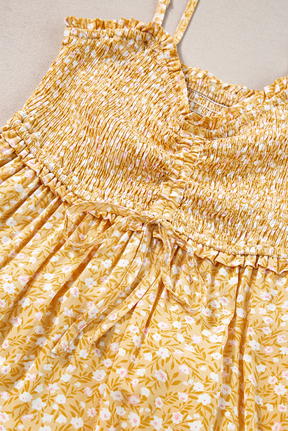 Breezy floral tiered summer dress