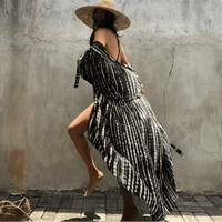 Breezy kaftan swimwear layering piece
