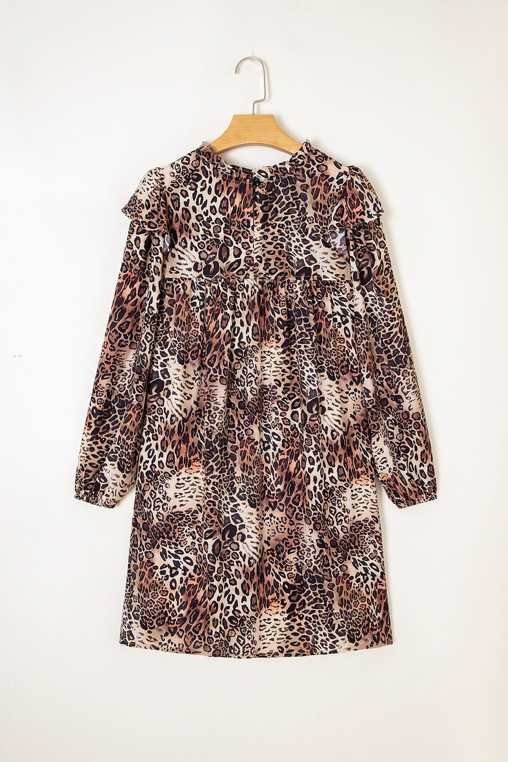 Brown Bohemian Flowy Mini Dress