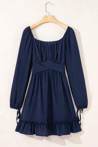Casual Blue Bohemian Sundress