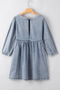 Casual Bohemian Denim Dress Style