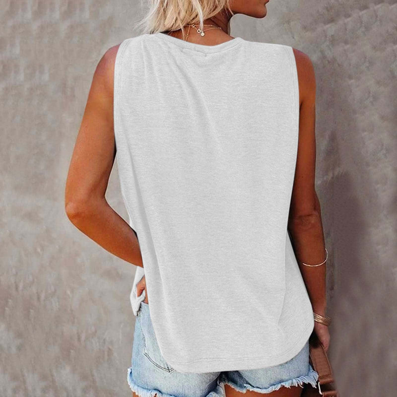 Casual bohemian summer tank blouse