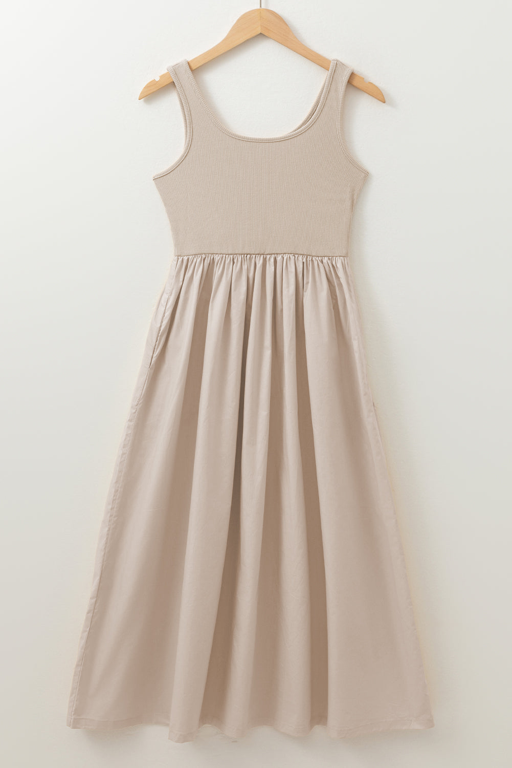 Casual boho ribbed beach dress