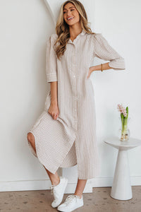 Casual Boho Shirt Dress Look