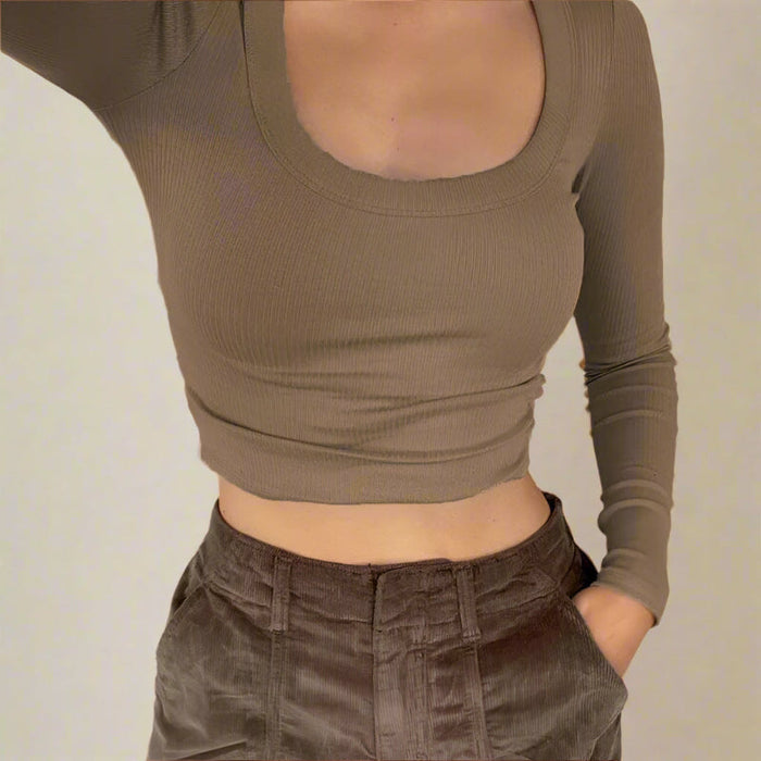 Casual Cropped Boho Blouse Cotton