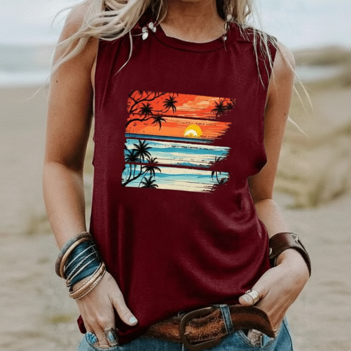 Casual flowy tank top outfit