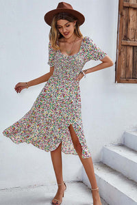 casual boho midi dress