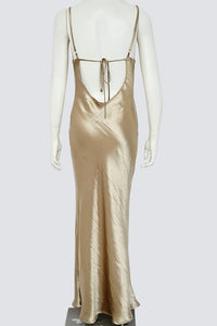 champagne boho dress