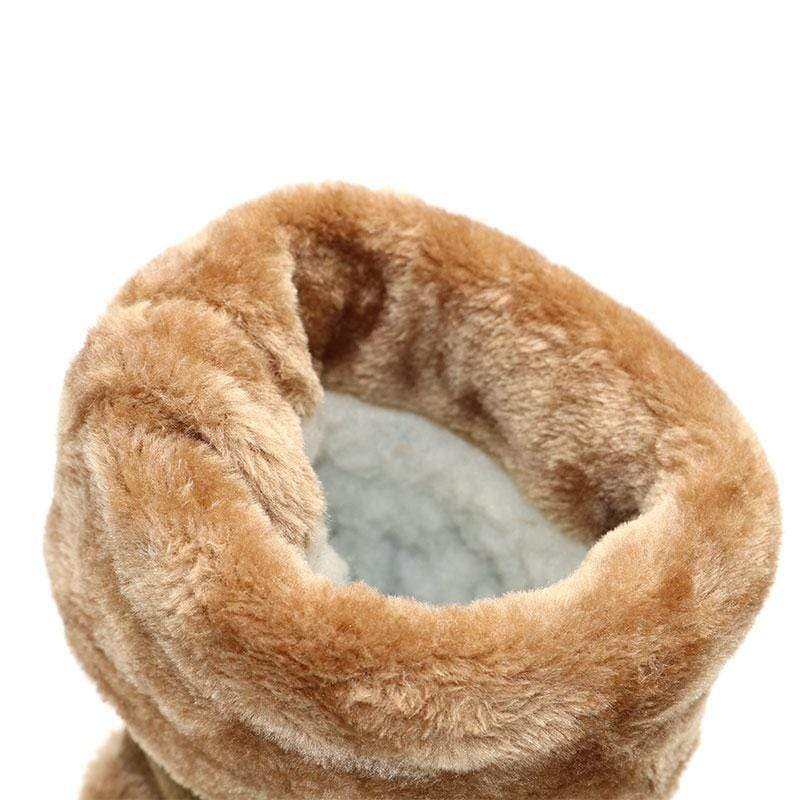 Cozy bohemian shearling ankle boots