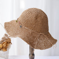 Crochet Straw Bucket Hat