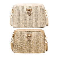 crossbody straw bag​ boho