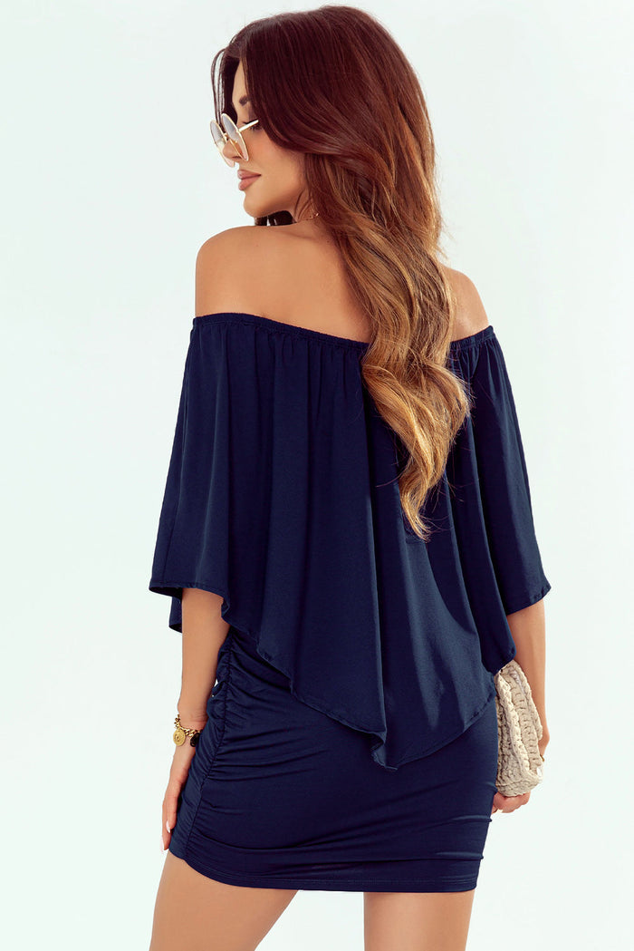 Dark Blue Bohemian Summer Dress