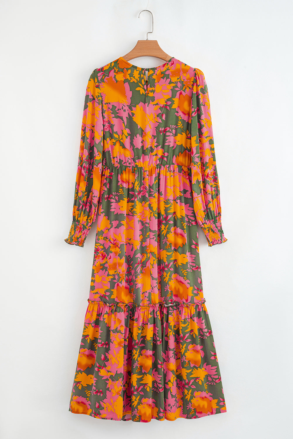 Elegant Flowy Puff Sleeve Dress