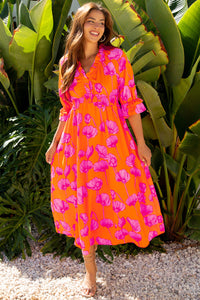 Elegant long bohemian summer dress