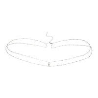Elegant Silver Body Chain Accessory