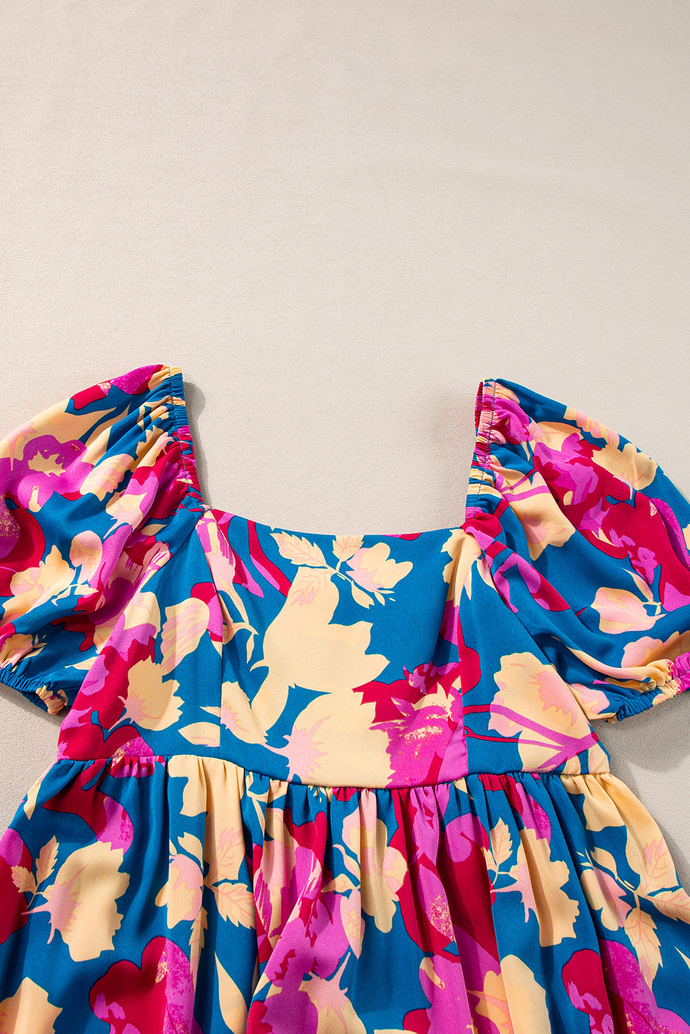 Elegant Square Neck Summer Dress
