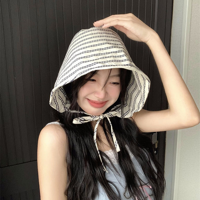 Embroidered Bohemian Raffia Bucket Hat
