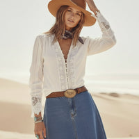 Embroidered Boho Blouse