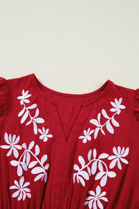 Embroidered Cotton Dress Vintage