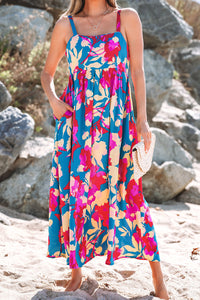 Flared Sleeveless Maxi Dress