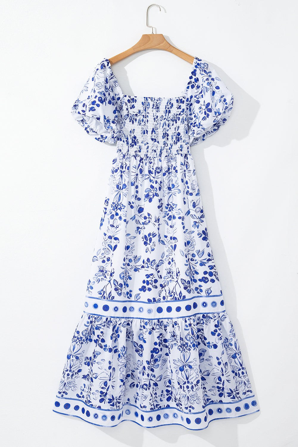 Floral boho dress cotton fabric