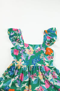 Floral Print Maxi Dress Back