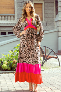 Flowy animal print summer dress