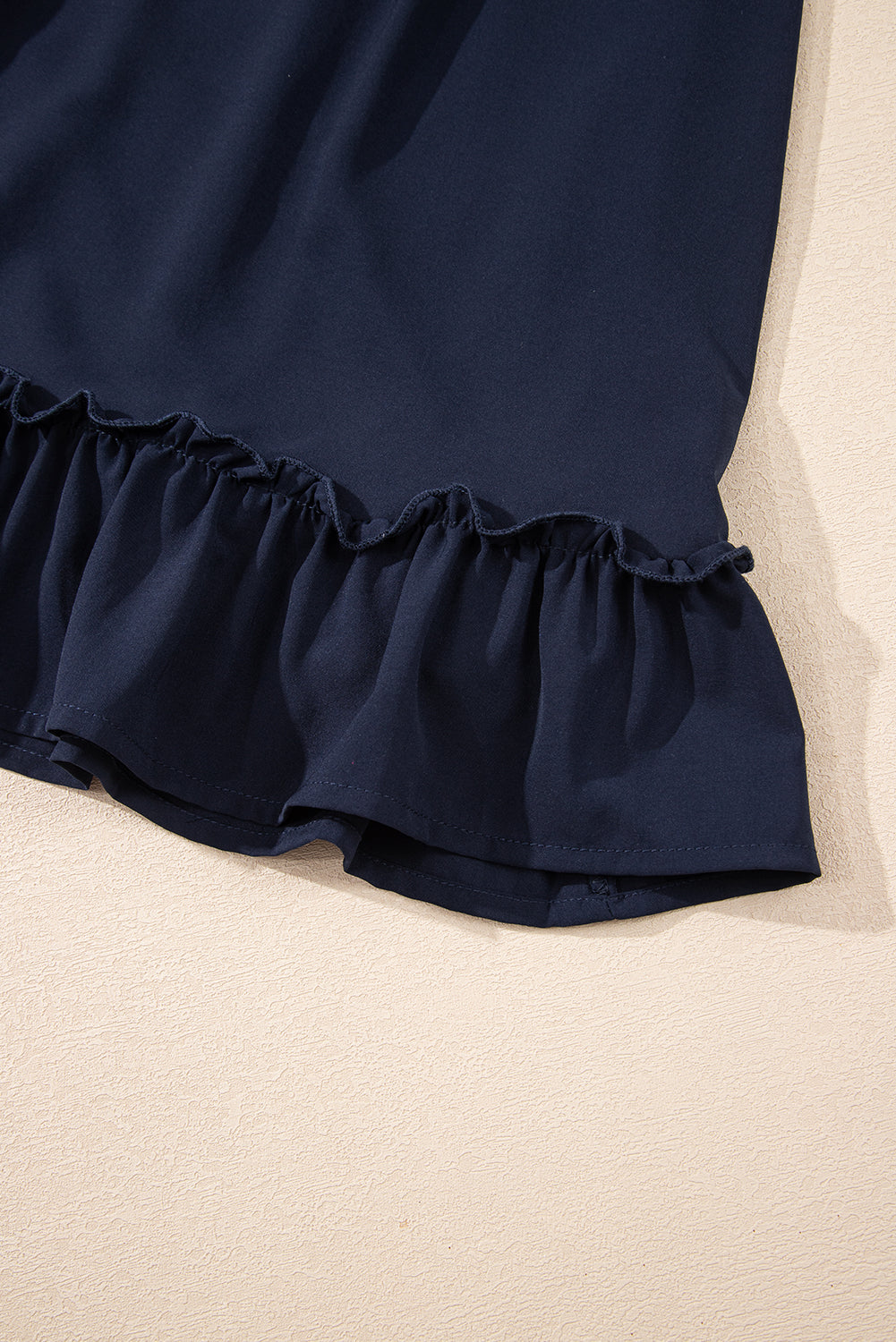 Flowy Bohemian Blue Linen Dress