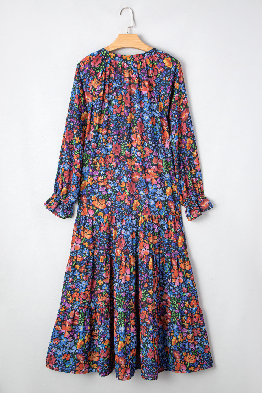 Flowy bohemian dress earth tones