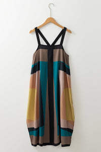 Flowy boho maxi dress women