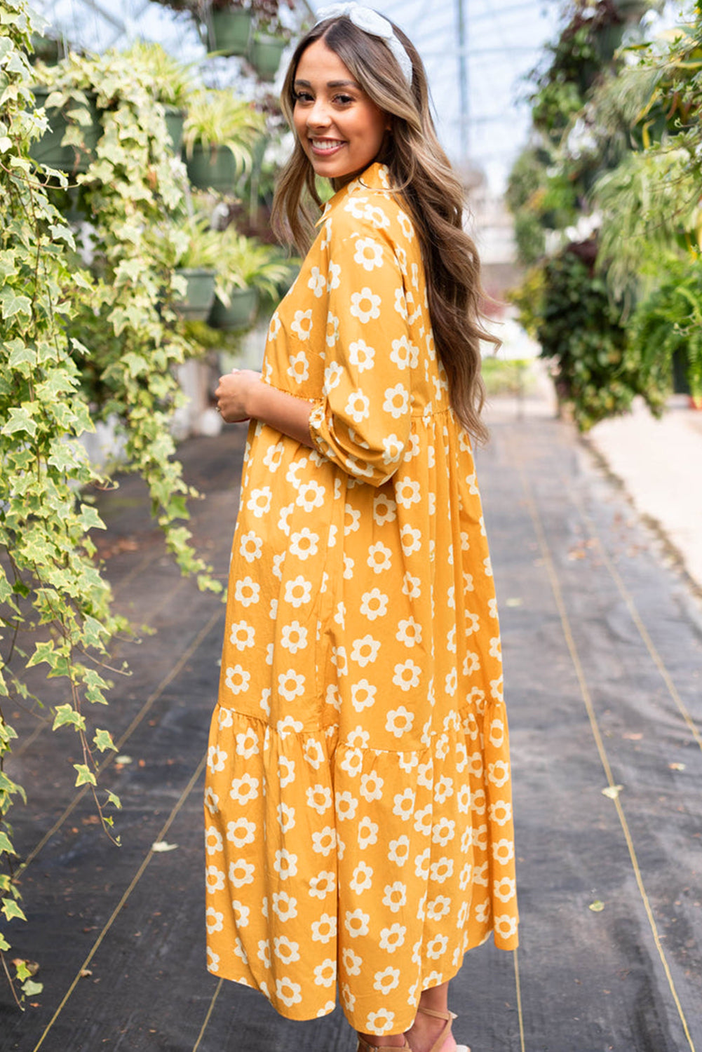 Flowy Flower Print Summer Dress