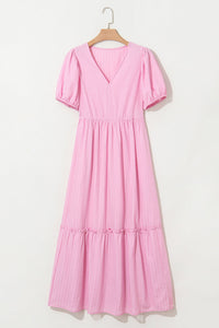 Flowy puff sleeve festival dress