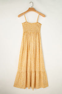 Frilly tiered maxi dress women
