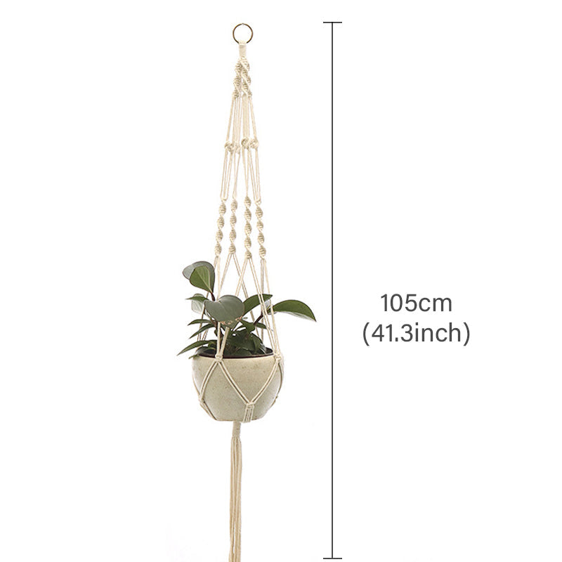 Fringe Detail Boho Planter
