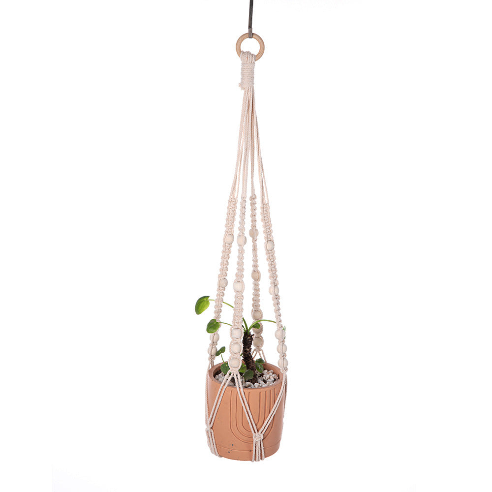 Fringe macrame plant basket