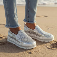 Glitter boho sneakers comfortable