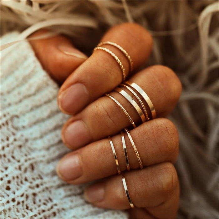 Gold Boho Rings