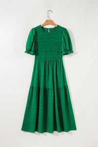 Green Boho Dress Styled Outfit