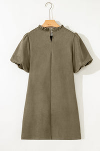 Green Puff Sleeve Boho Outfit